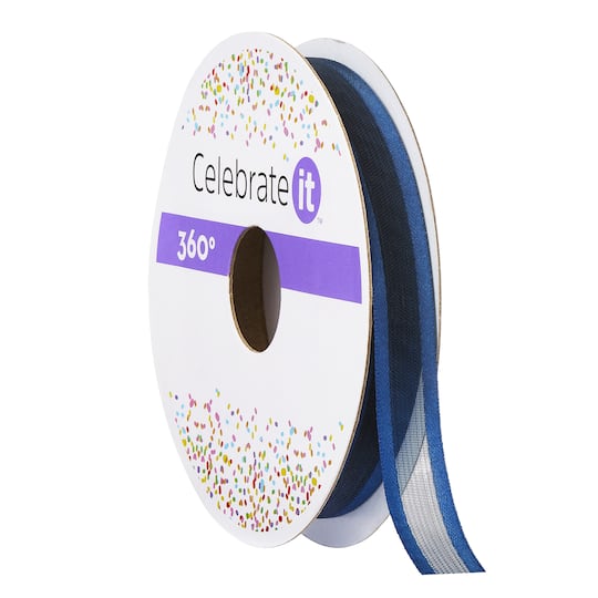 18 Pack: 3/8" x 10yd. Sheer Ribbon by Celebrate It™ 360°™